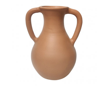 Sagebrook 8" Terracotta Vase With Handle