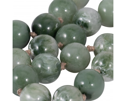 Sagebrook 35" Resin Bead Garland - Green