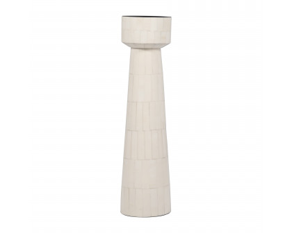 Sagebrook 12" Resin Pillar Candle Holder