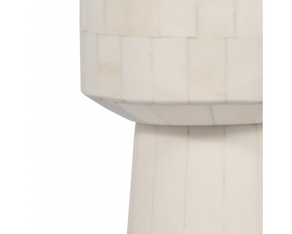 Sagebrook 15" Resin Pillar Candle Holder - Ivory