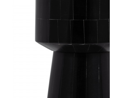 Sagebrook 12" Resin Pillar Candle Holder - Black