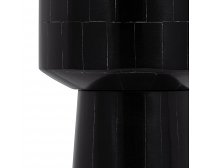 Sagebrook 15" Resin Pillar Candle Holder - Black