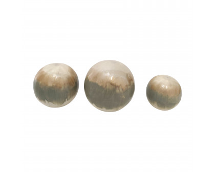 Sagebrook 4"/5"/6" Metal Galaxy Orbs (Set Of 3)