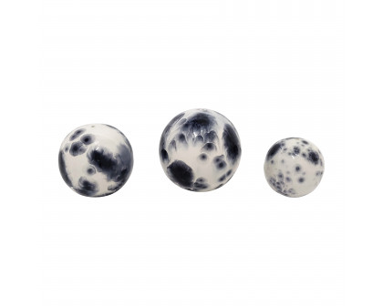 Sagebrook 4"/5"/6" Metal Galaxy Orbs (Set Of 3)