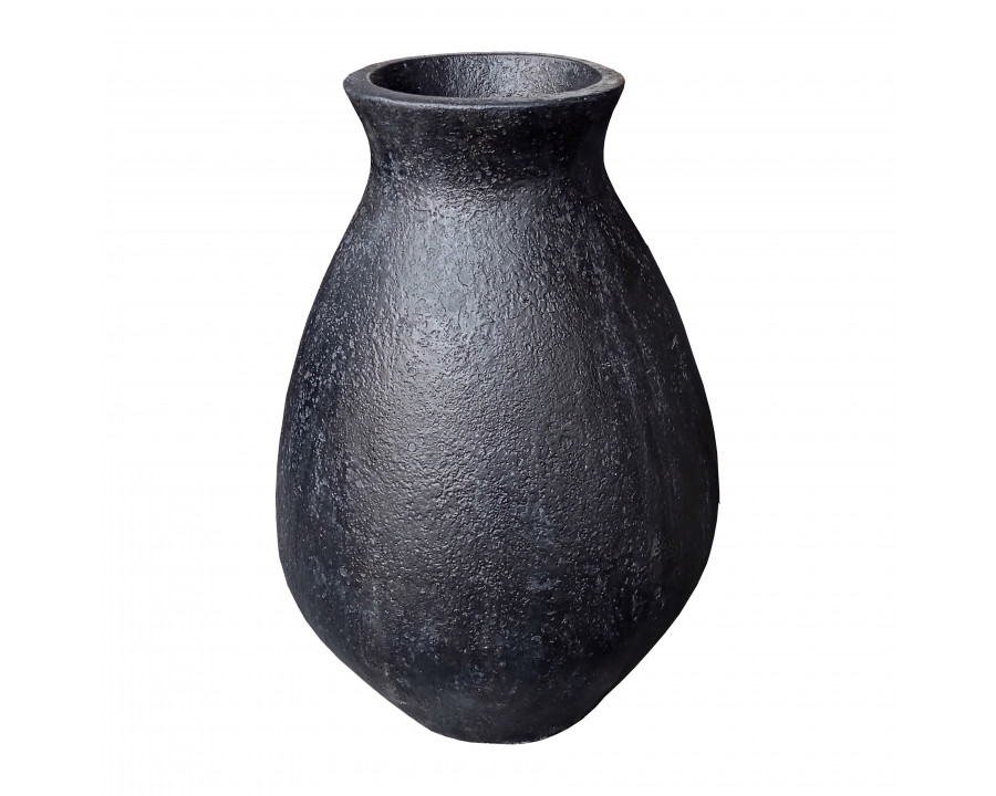 Sagebrook - 16" Terracotta Organic Vase in Black