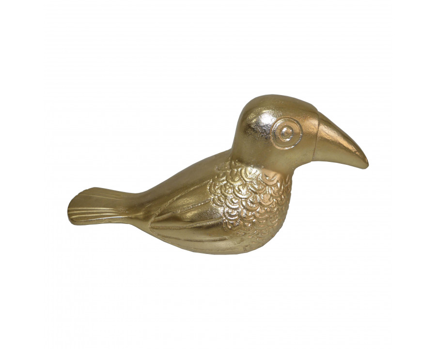 Sagebrook - 12" Metal Toucan in Gold