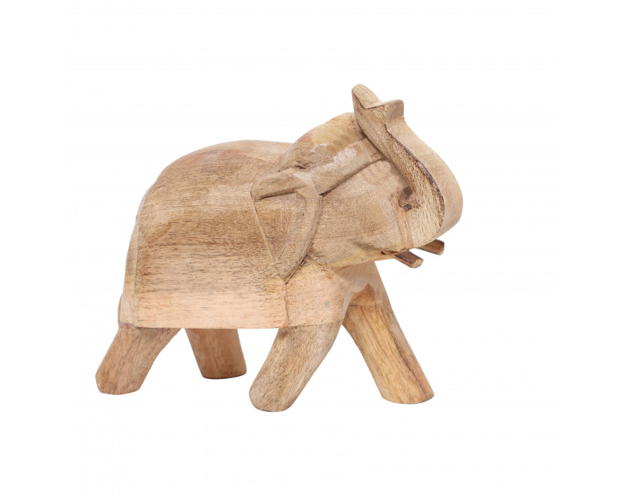 Sagebrook 7" Mango Wood Elephant