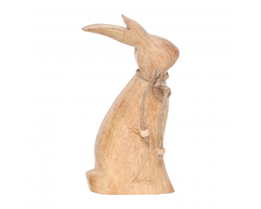 Sagebrook 5" Mango Wood Rabbit - Brown