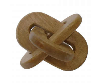 Sagebrook 6" Wood Decorative Knot