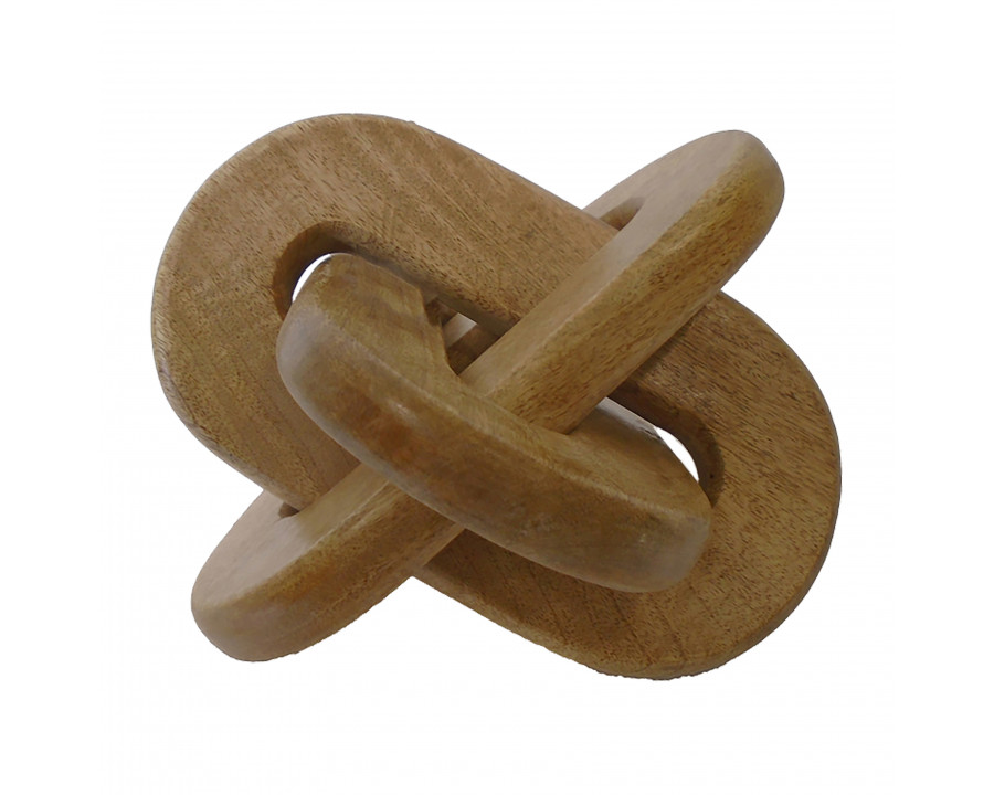 Sagebrook 10" Wood Decorative Knot - Natural