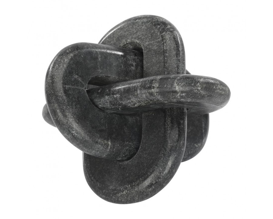 Sagebrook 6" Marble Knot Decor - Gray