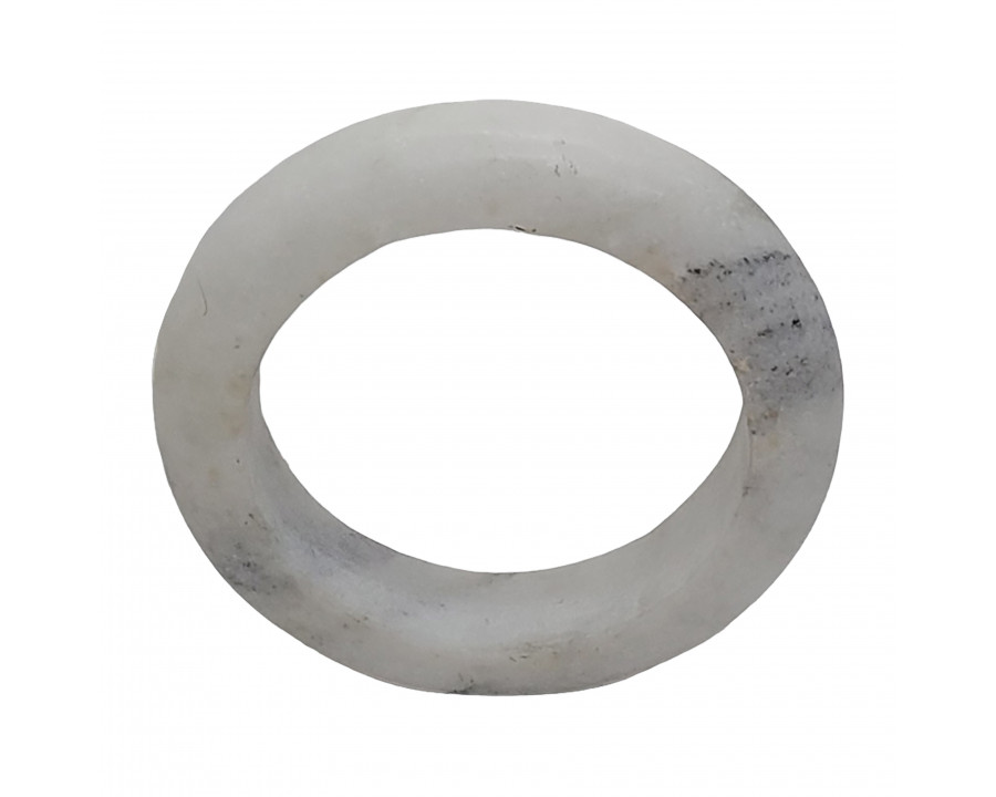 Sagebrook 7" Marble Ring Tabletop Decor - White