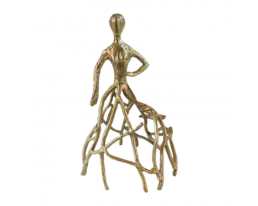 Sagebrook - 14" Metal Dancing Lady in Gold