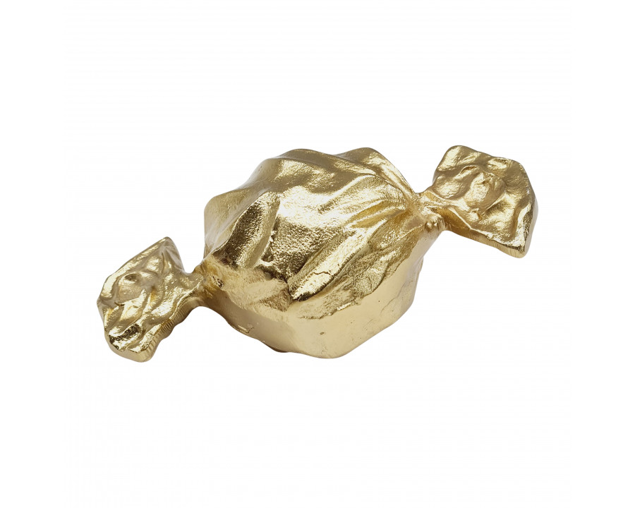 Sagebrook - 8" Metal Wrapped Candy in Gold