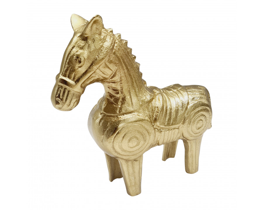 Sagebrook 9" Metal Funky Horse - Gold