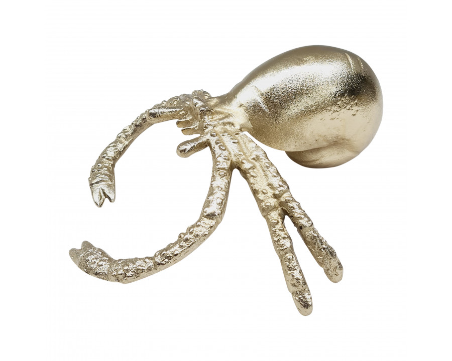 Sagebrook - 10" Metal Sand Crab in Champagne