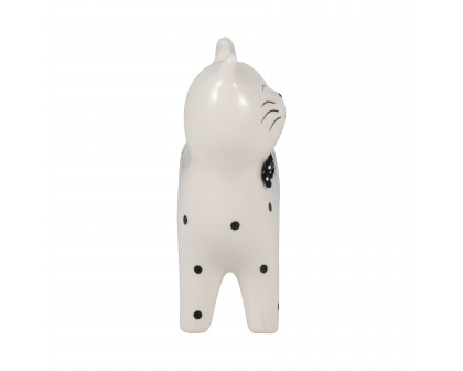 Sagebrook™ 7" Ceramic Swirls Cat - White