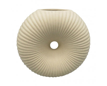 Sagebrook 7" Ceramic Donut Hole Vase