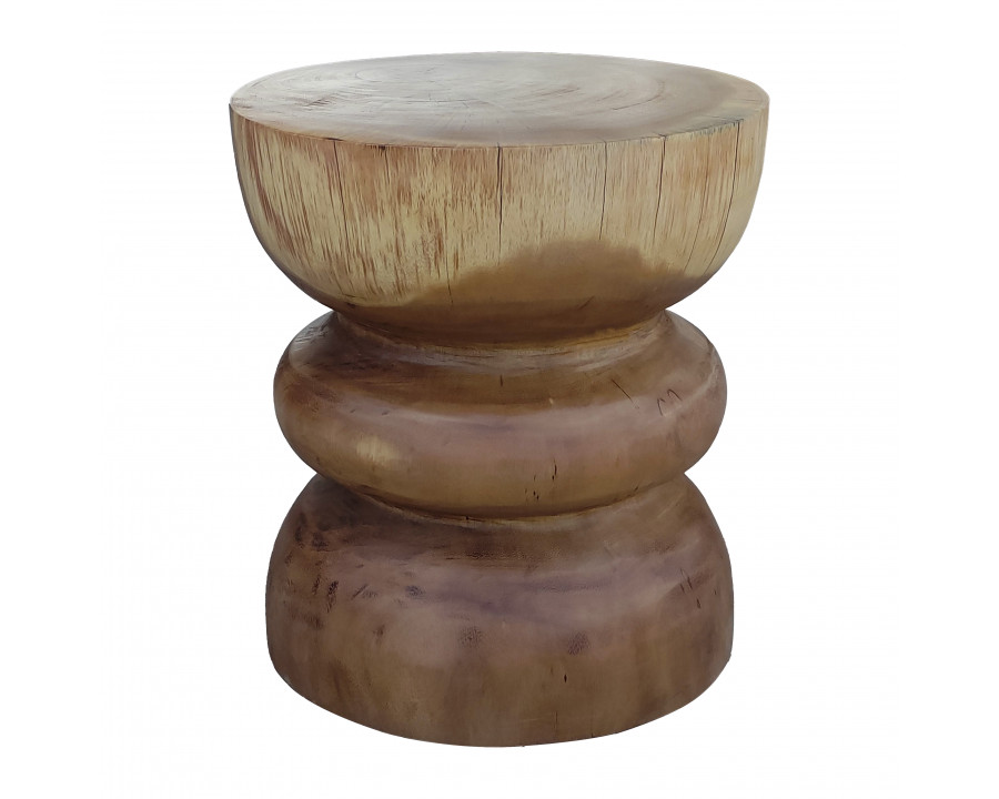 Sagebrook - 18" Wood Stacked Accent Table in Natural