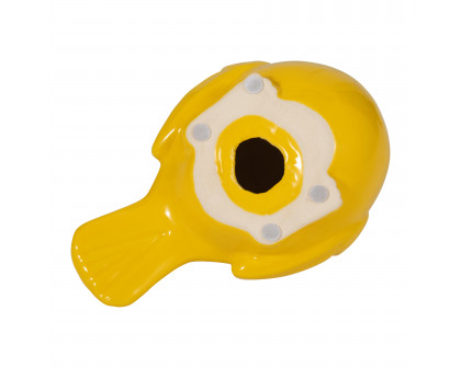 Sagebrook - 8" Ceramic Sitting Chubby Bird in Yellow