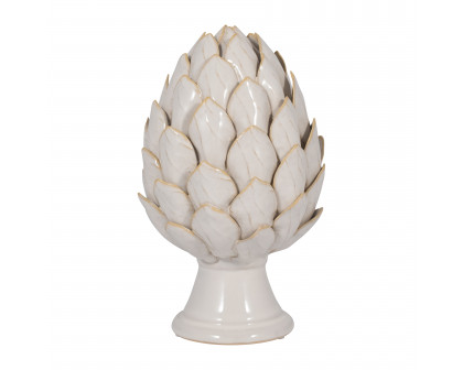 Sagebrook 10" Ceramic Artichoke - Ivory