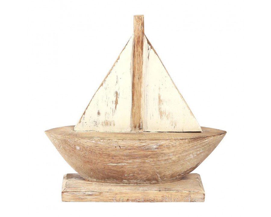 Sagebrook 11" Wood Sailboat