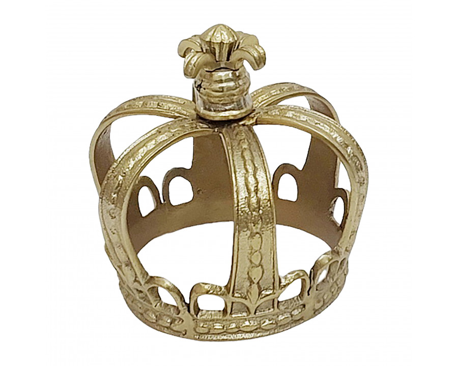 Sagebrook - 7" Metal Royal Crown in Gold