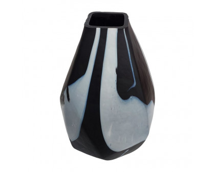 Sagebrook 19" Glass Abstract Contemporary Vase - Black