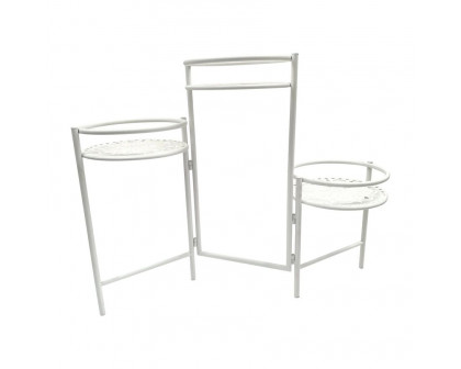 Sagebrook 22" Folding 3-Tier Metal Plant Stand