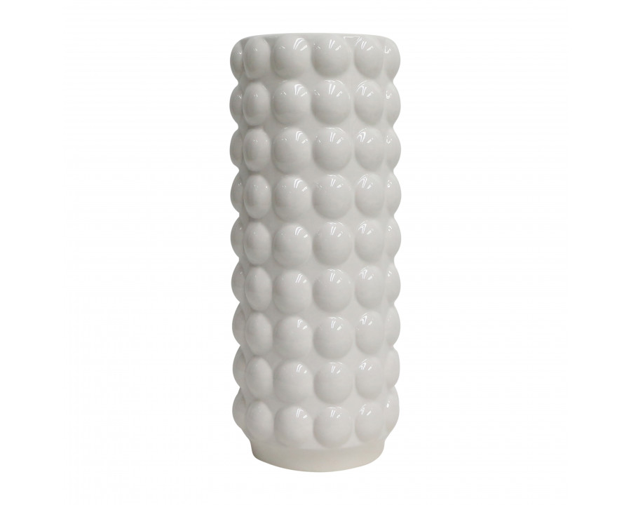 Sagebrook 16" Ceramic Bubble Vase - White