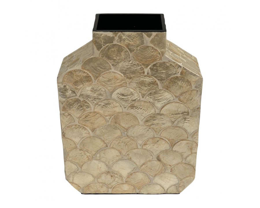 Sagebrook 12" Shell Decorative Vase - Natural