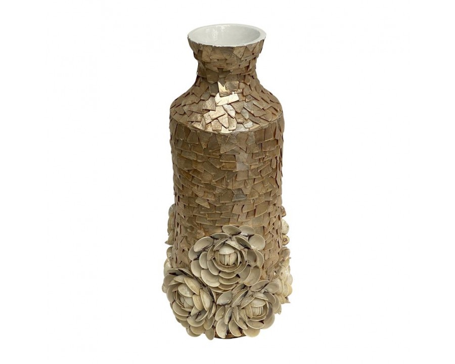 Sagebrook 21" Shell Decorative Rose Vase