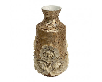 Sagebrook 21" Shell Decorative Rose Vase