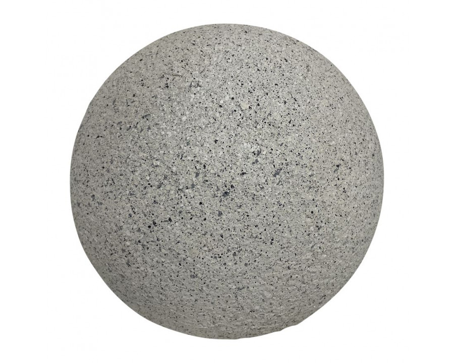 Sagebrook 11" Resin Solar Orb - Gray