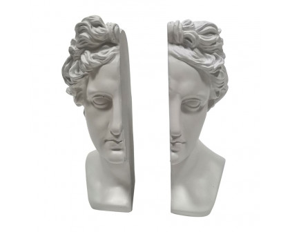 Sagebrook - 7" Ceramic Arch Bookends (Set Of 2)