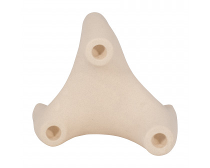 Sagebrook 9" Stoneware 3-Taper Candle Holder - Ivory