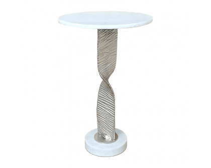 Sagebrook Metal Twisted Base Accent Table