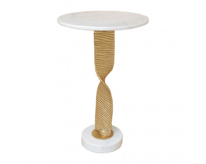 Sagebrook - Metal Twisted Base Accent Table