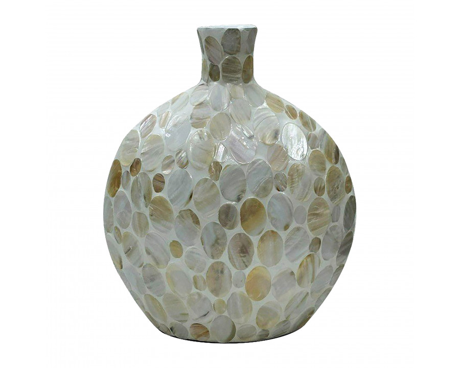 Sagebrook 19" Capiz Gourd Vase - Natural