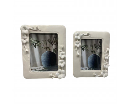 Sagebrook 4"x6" Blossom Applique Photo Frame