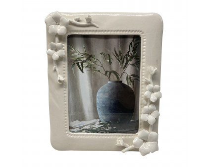 Sagebrook 4"x6" Blossom Applique Photo Frame