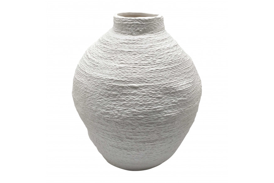 Sagebrook™ 12" Woven Textured Vase - White