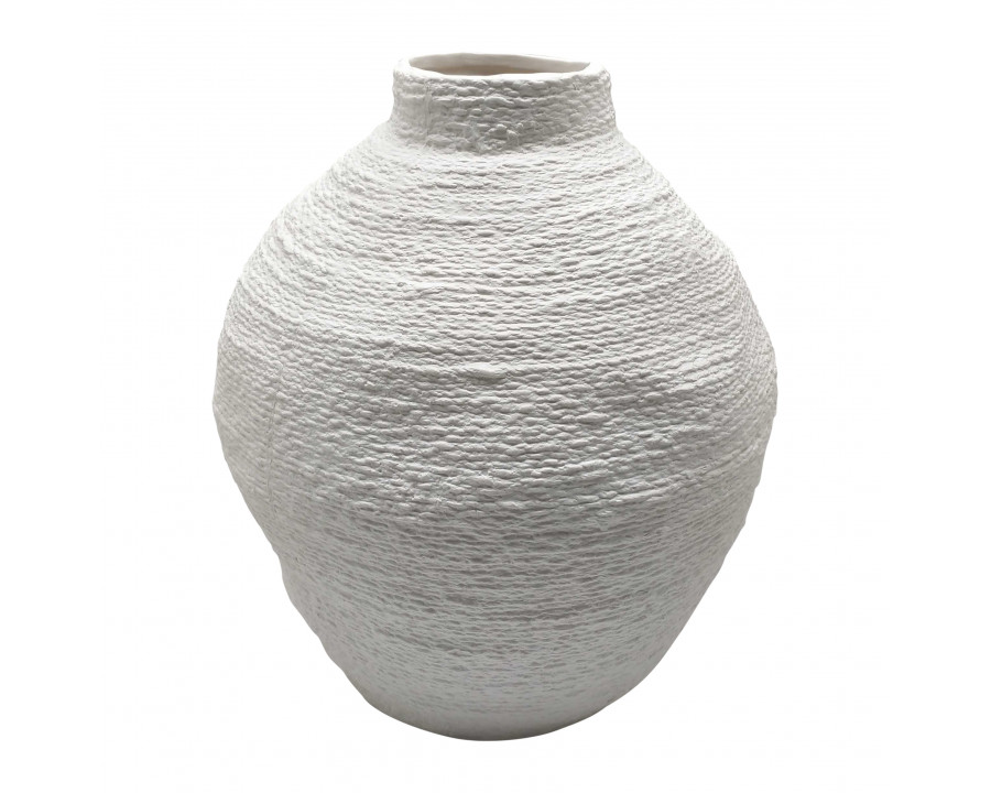 Sagebrook 12" Woven Textured Vase