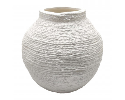 Sagebrook 12" Woven Textured Vase