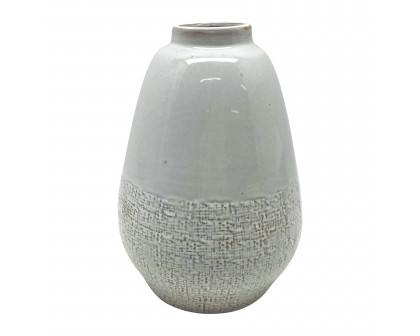 Sagebrook 10" Vase with Bottom Texture