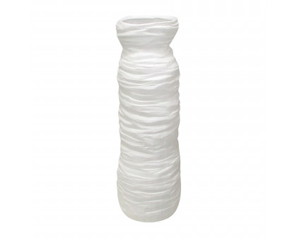 Sagebrook 19" Horizontal Ribbed Matte Vase