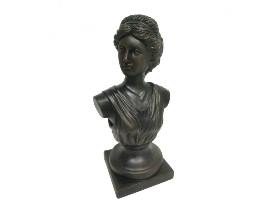 Sagebrook 19" Venus Bust Resin - Dark Bronze