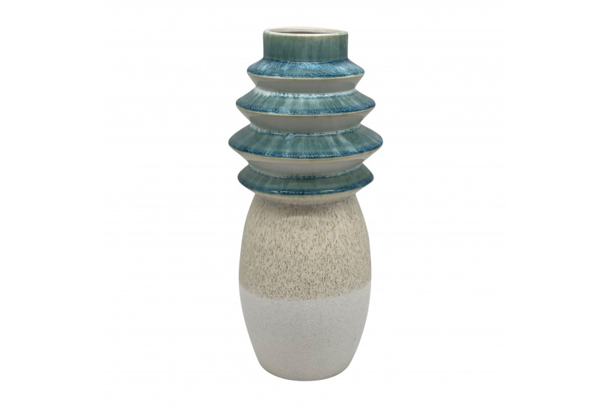 Sagebrook™ 15" Fluted Top Vase Reactive Finish - Multi-Color