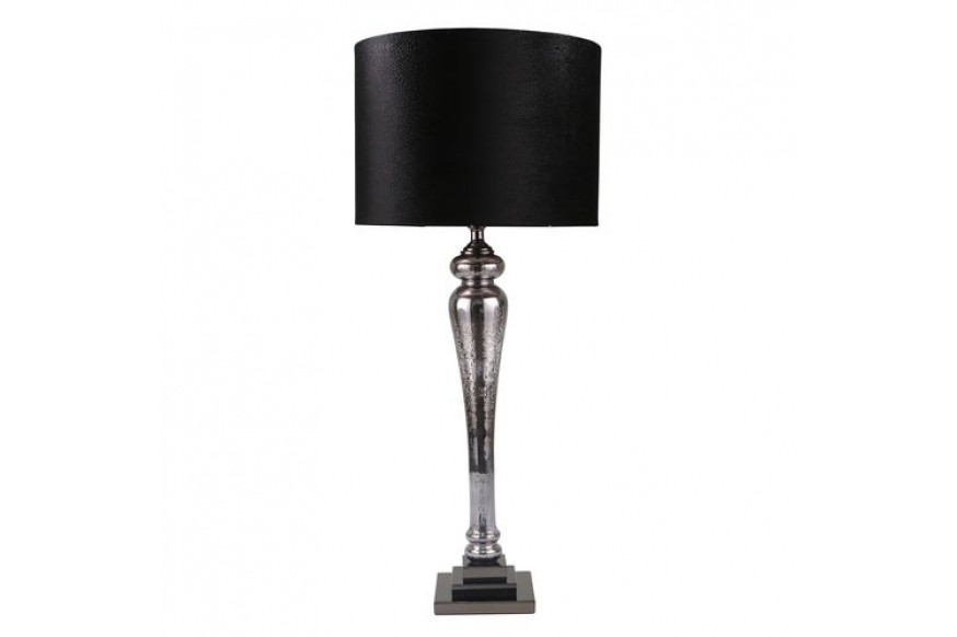 Sagebrook™ Glass Pillar Table Lamp - Mercury Black