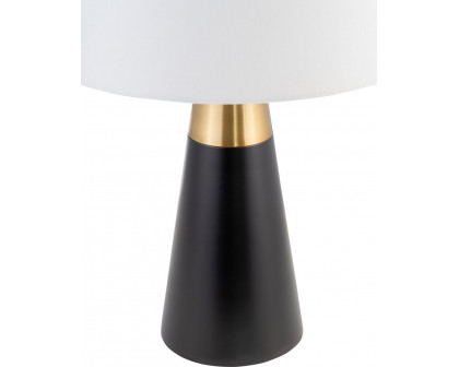 Sagebrook Metal 2-Tone Cone Table Lamps (Set Of 2) - Black/Gold